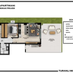 ERENKÖY'DE 46 M2 BAHÇE KULLANIMLI ÖZEL 2+1 DAİRE